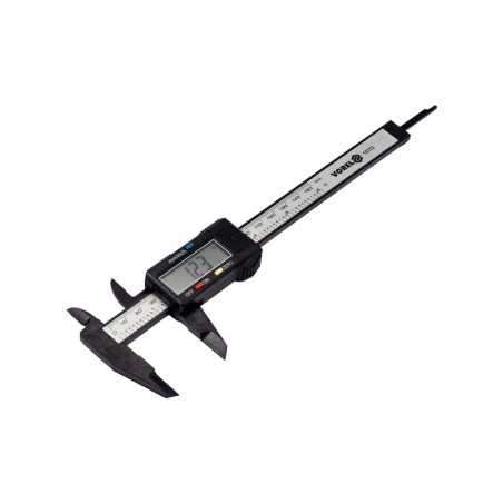 15113 VOREL Subler electronic, 150 mm, carbon