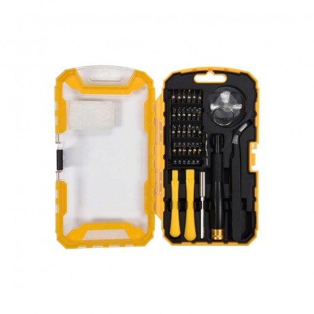 64384 VOREL Set 32 biti pentru reparatii telefoane Vorel Crom Vanadiu, Magnetice