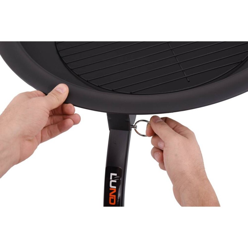 99701 LUND Gratar gradina cu grilaj, diametru 56 cm, inaltime 39cm