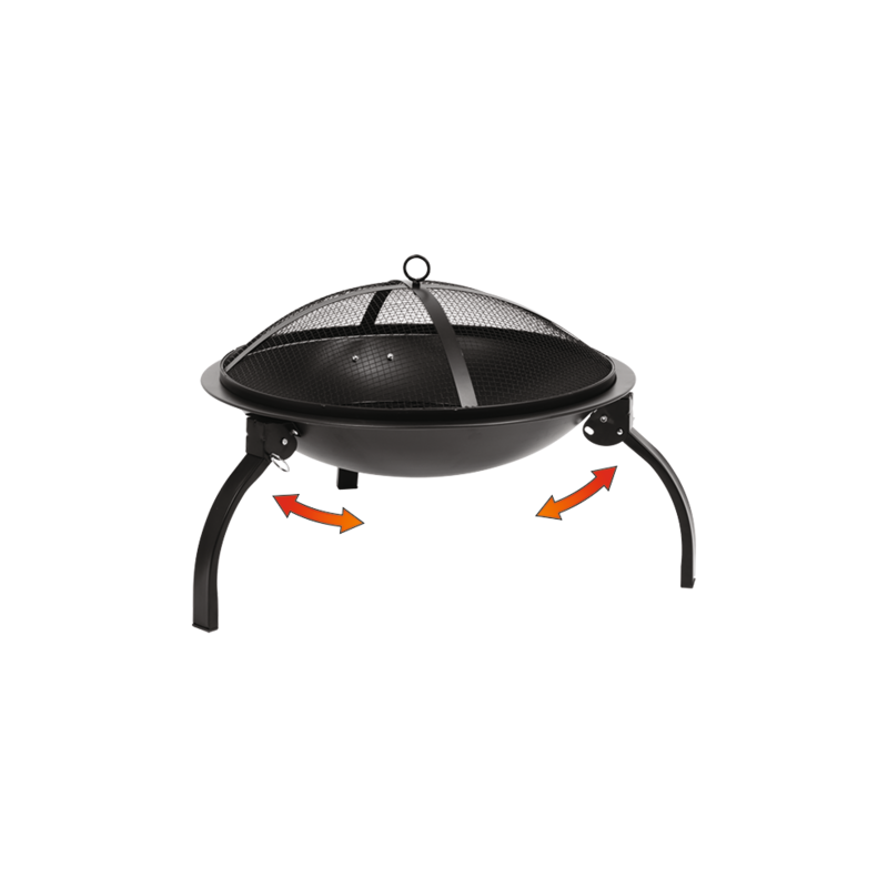 99701 LUND Gratar gradina cu grilaj, diametru 56 cm, inaltime 39cm