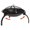 99701 LUND Gratar gradina cu grilaj, diametru 56 cm, inaltime 39cm