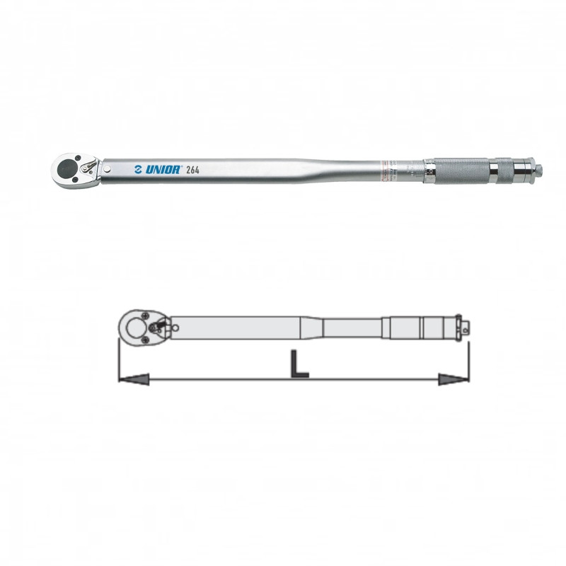 UNIOR Cheie dinamometrica cu declansator - 264, 70-560Nm, 3/4", 840mm