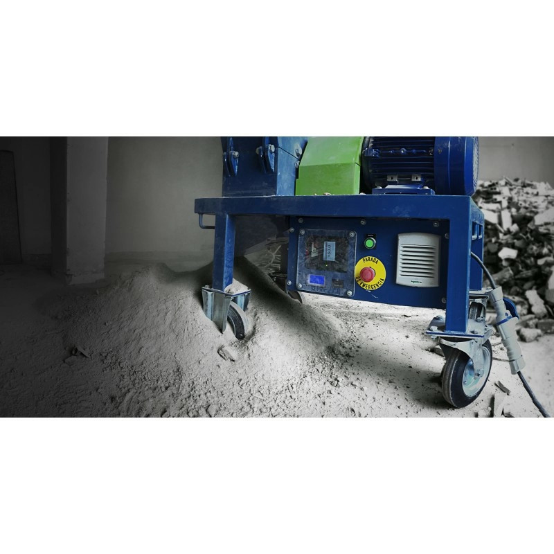 Concasor portabil pt. piatra, granit, marmura, caramida, beton 1,5mc/h , 4kW - CXSA-Triton-230V