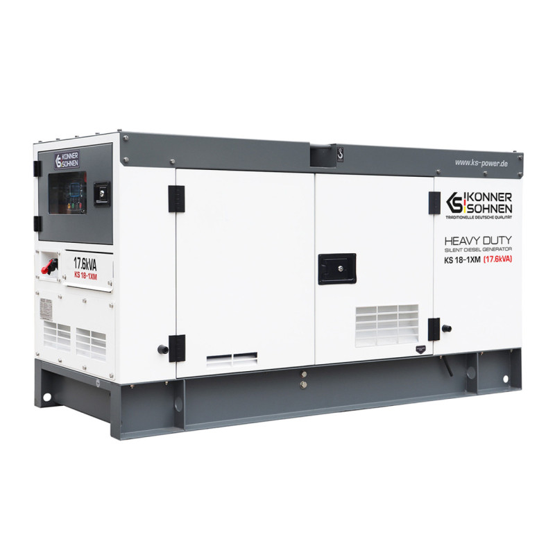 Generator de curent 17.6 kVA diesel - Heavy Duty - insonorizat - Konner & Sohnen