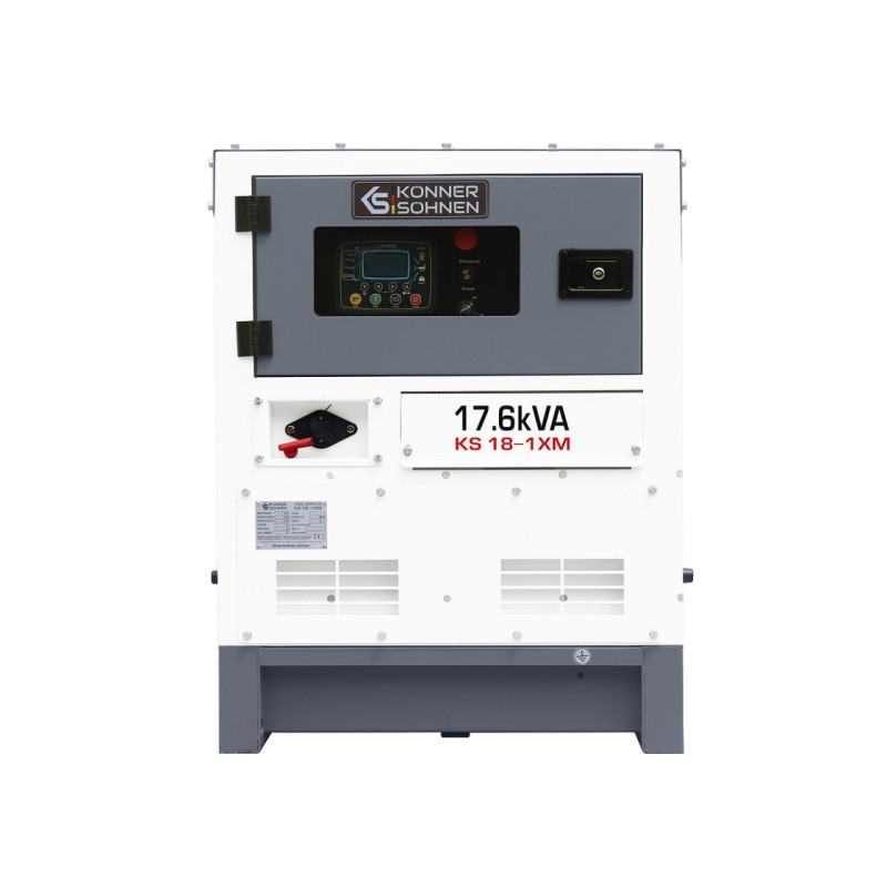 Generator de curent 17.6 kVA diesel - Heavy Duty - insonorizat - Konner & Sohnen