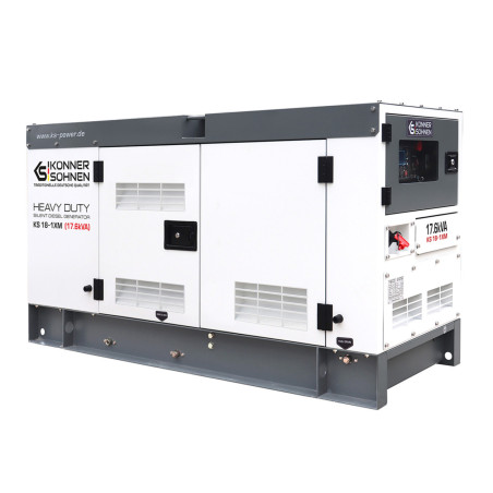 Generator de curent 17.6 kVA diesel - Heavy Duty - insonorizat - Konner & Sohnen