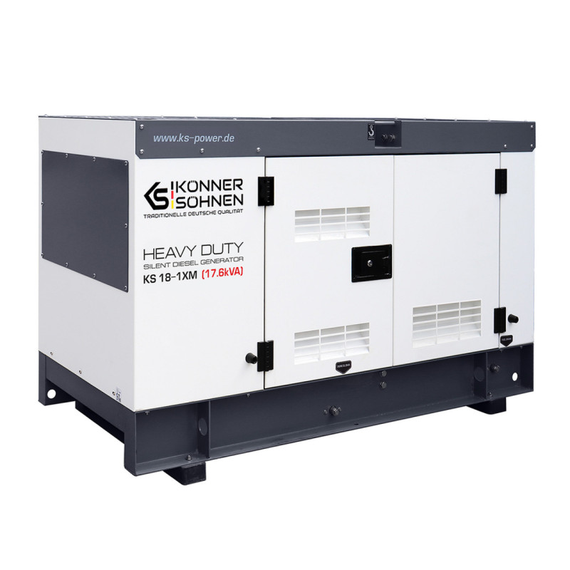 Generator de curent 17.6 kVA diesel - Heavy Duty - insonorizat - Konner & Sohnen