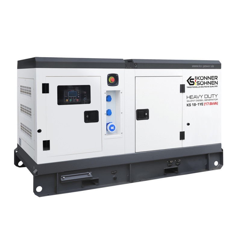 Generator de curent 17.6 kVA diesel - Heavy Duty - insonorizat - Konner & Sohnen