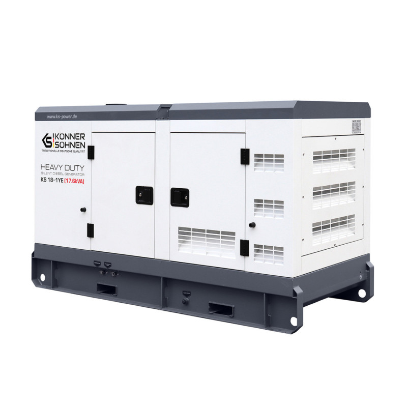 Generator de curent 17.6 kVA diesel - Heavy Duty - insonorizat - Konner & Sohnen