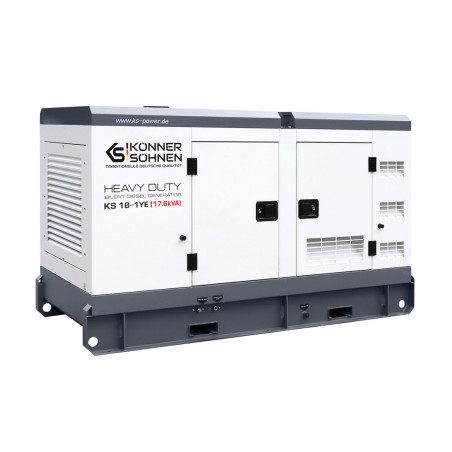 Generator de curent 17.6 kVA diesel - Heavy Duty - insonorizat - Konner & Sohnen