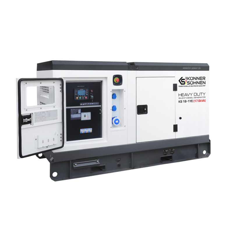 Generator de curent 17.6 kVA diesel - Heavy Duty - insonorizat - Konner & Sohnen