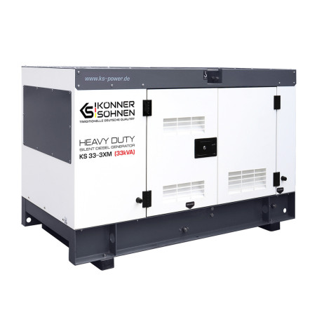 Generator de curent 33 kVA diesel - Heavy Duty - insonorizat - Konner & Sohnen