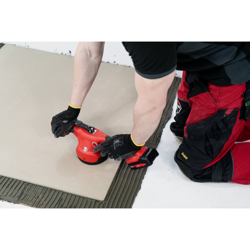 Vibrator cu ventuza pt. placi ceramice, QUAKE cu acumulator, sarcina max. 50kg