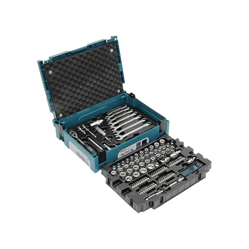 MAKITA Trusa 120 biti, tubulare si scule de mana in cutie Makpac 1