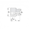 UNIOR Capat cheie tubulara de impact 1", 75 m