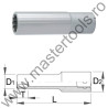 UNIOR Capat cheie tubulara varianta lunga 1/2" cu 12 laturi - 190/1L12p, 27 mm