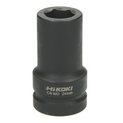 HIKOKI Cheie tubulara lunga hex de impact 24 mm, prindere 1", 90 mm