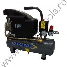 4530101010 STAGER HM1010K compresor aer, 6L, 8bar, 126L/min, monofazat