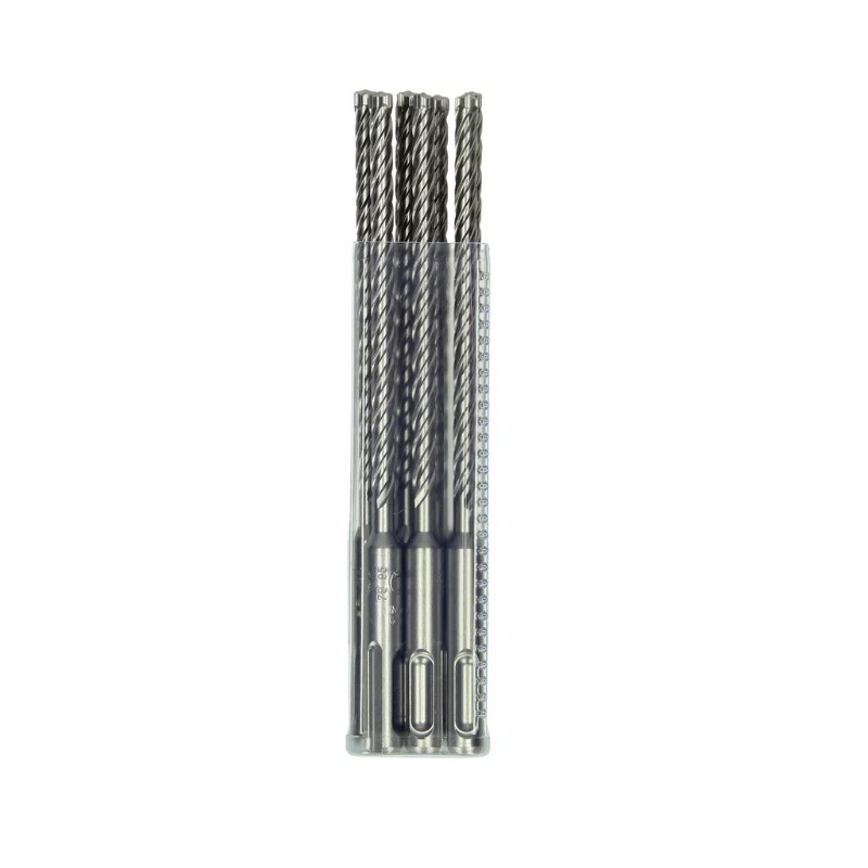 HIKOKI Set 10 burghie beton SDS+,4 muchii,cap din carbura, 9x100x165mm