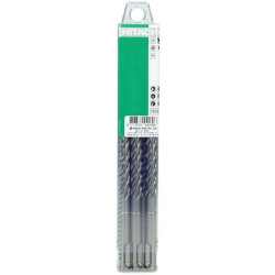 HIKOKI Set 10 burghie beton SDS+,4 muchii,cap din carbura,10x200x265mm
