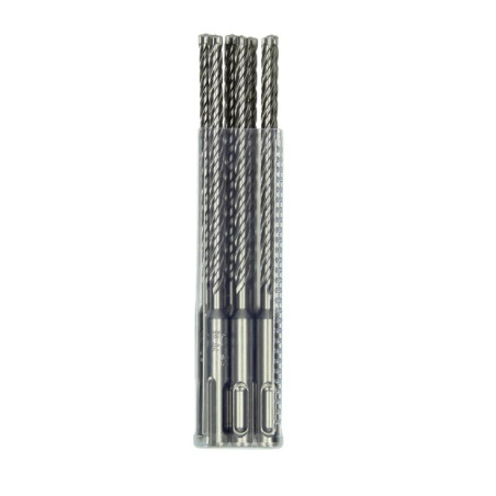 HIKOKI Set 10 burghie beton SDS+,4 muchii,cap din carbura,12x250x315mm
