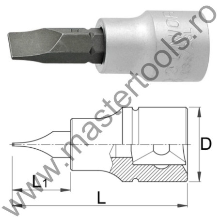 UNIOR Capat cheie tubulara profil surubelnita ext 3/8"-236/2SL, 10 mm