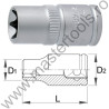 UNIOR Capat cheie tubulara cu profil TX prindere 1/4", E 8