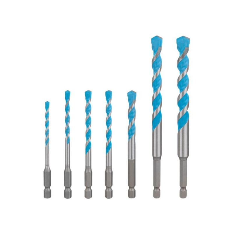 BOSCH Set 7 burghie EXPERT MultiConstruction, 4/5/6/8/10/12 mm, HEX-9