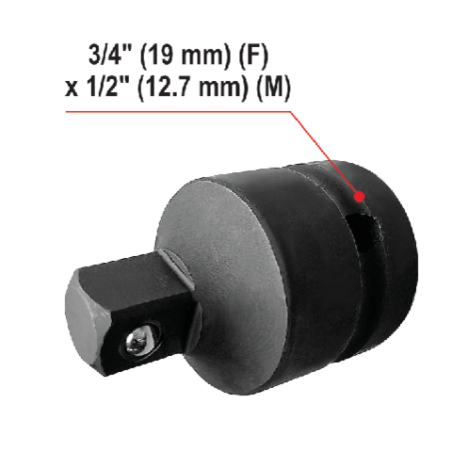 YATO Bormasina cu impact 3/4,2000Nm compatibila cu Li-Ion 18V+adaptor 1/2"