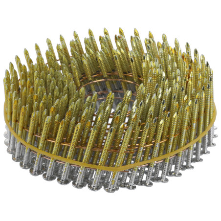 VOREL Set 3600 cuie in banda cu sarma 75x2.5 mm, galvanizate