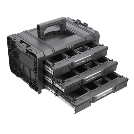 YATO Cutie pentru scule cu 3 sertare sistem S12 450x320x240mm