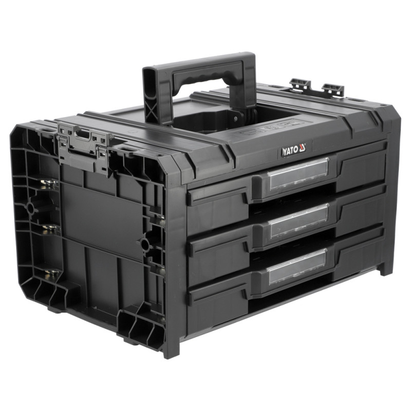 YATO Cutie pentru scule cu 3 sertare sistem S12 450x320x240mm