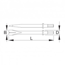 ELEKTRA BECKUM Dalta  nituri curatat sudura, prindere hex 10 mm, 20 mm