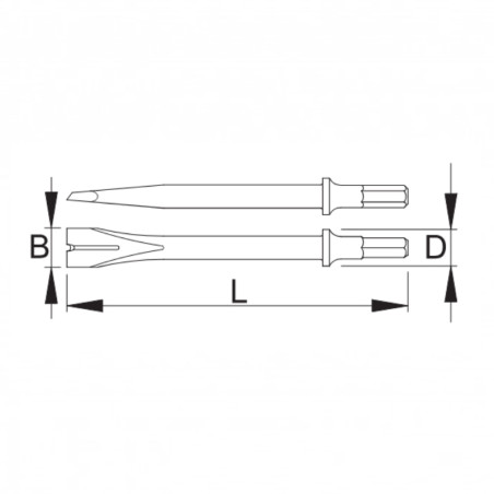 ELEKTRA BECKUM Dalta nituri curatat sudura, prindere hex 10 mm, 20 mm