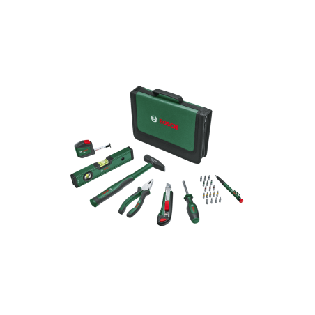 BOSCH Set scule de mana si biti ambalate in geanta textila, 25 piese