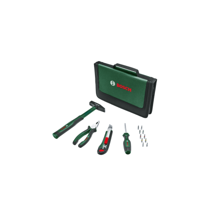 BOSCH Set 14 scule de mana simple pentru incepatori in geanta textila