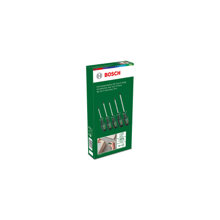 BOSCH Set 5 surubelnite cu profil torx T10, T15, T20, T25, T30, otel dur S2
