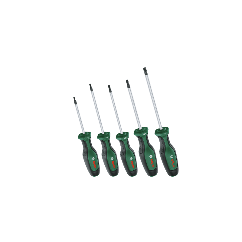 BOSCH Set 5 surubelnite cu profil torx T10, T15, T20, T25, T30, otel dur S2