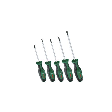 BOSCH Set 5 surubelnite cu profil torx T10, T15, T20, T25, T30, otel dur S2