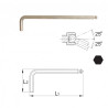 UNIOR Cheie locas hex cu cap sferic varianta lunga 220/3SL, 6 mm