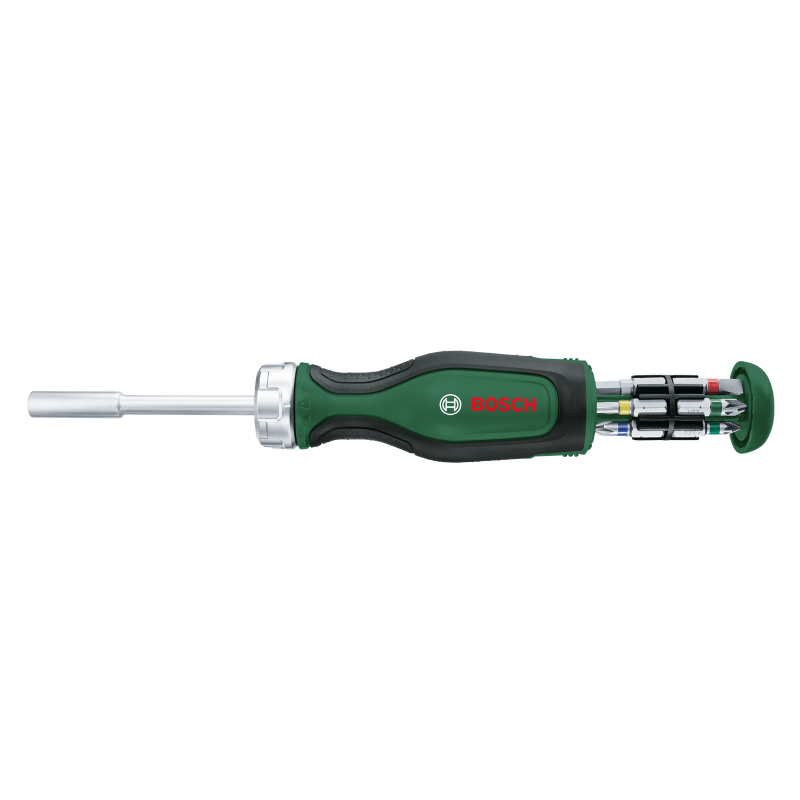 BOSCH Surubelnita cu clichet cu 12 biti PH, PZ, SL, TX, crom vanadiu