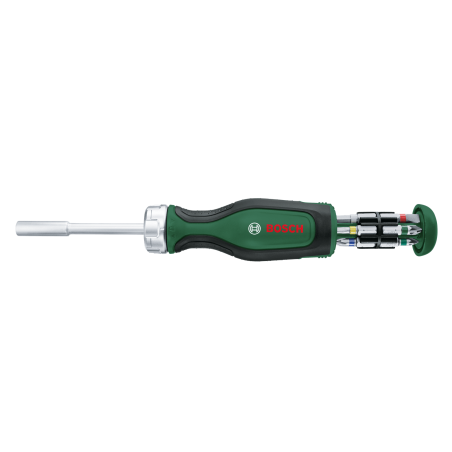 BOSCH Surubelnita cu clichet cu 12 biti PH, PZ, SL, TX, crom vanadiu