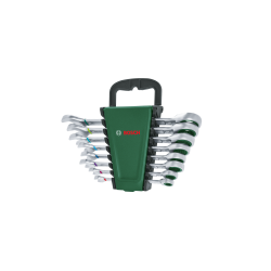 BOSCH Set de 8 chei combinate cu clichet, dimensiuni 8-19 mm, CrV