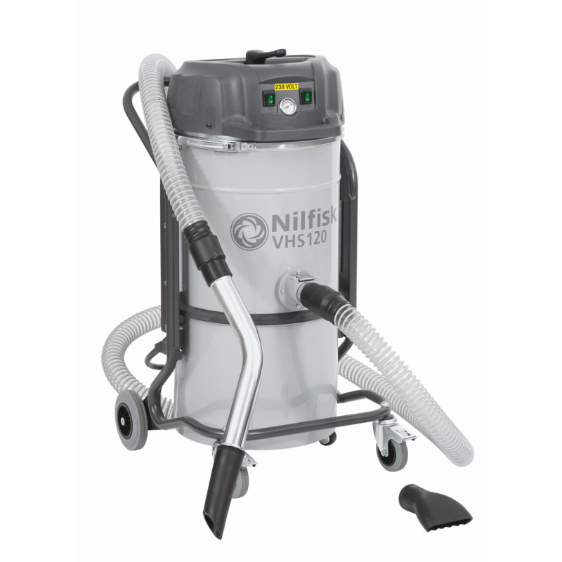 Aspirator Industrial Umed/Uscat pt. aschii metalice, VHS 120CB CC GV ALL-IN-ONE - 2kW, 37litri