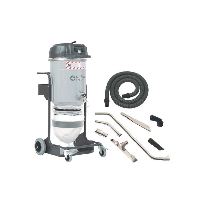 Aspirator Industrial Umed/Uscat pt. deseuri periculoase, VHS 120CB HC ALL-IN-ONE B&C - 2kW, 25litri