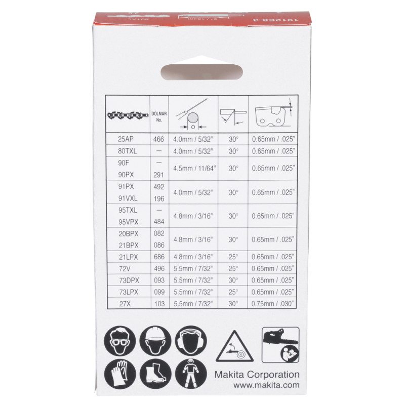 MAKITA Lant fierastrau 300 mm, 1.3 mm, pas 3/8 inch pentru DUC150