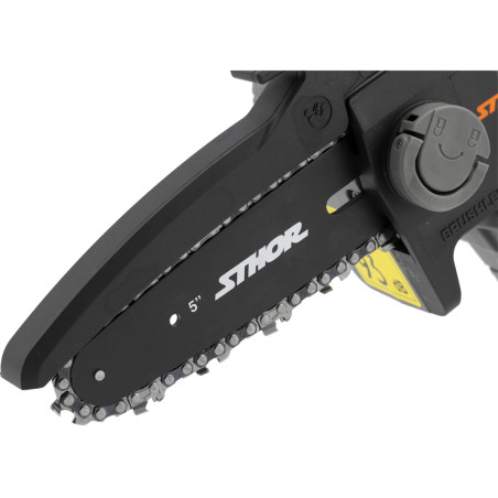 STHOR Mini drujba electrica cu lant 12cm cu acumulator Li-Ion 20V, 2Ah