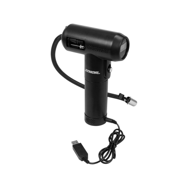 STHOR Compresor auto cu acumulator Li-Ion 7.4V, 2Ah, 0.69 MPa, display