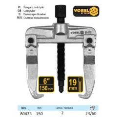 VOREL Extractor pentru rulmenti 2 brate, 150 mm