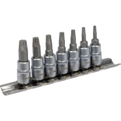 YATO Set 7 extractoare pentru suruburi TORX deteriorate, 1/4" (6.3 mm)